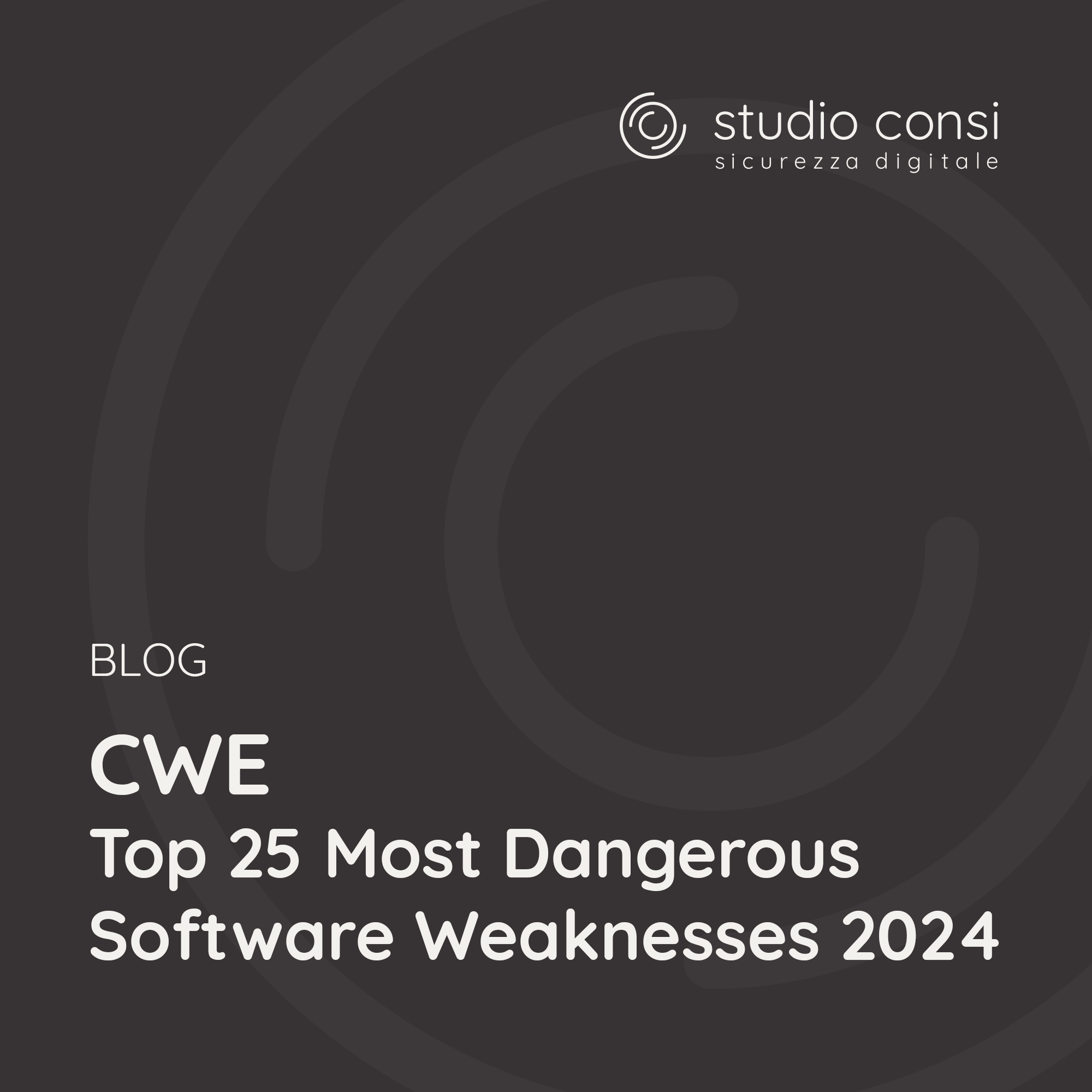 CWE Top 25 Most Dangerous Software Weaknesses – 2024