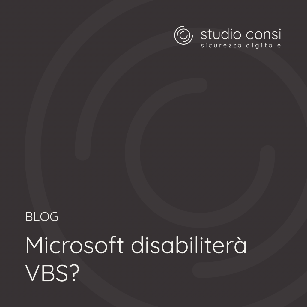 Microsoft disabiliterà VBS?